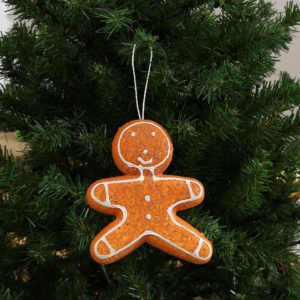 Foam Candy Cane Gingerbread Man Christmas Tree Pendant Ball Snowflake Xmas Tree Hanging Ornament for Navidad Natal Home Decor