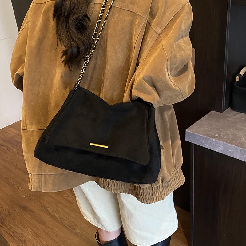 Damska torba na ramię typu tote z łańcuszkiem, duża pojemność, w stylu retro, na rok 2025, marki Melaude