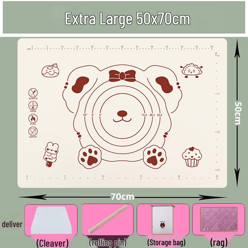 Пищевая силиконовая коврик для замешивания Zhaoran