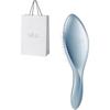 ReFa AILE Brush Silver Sky with Shopper Bag - Hair Styling Tool for Smooth and Shiny Hair