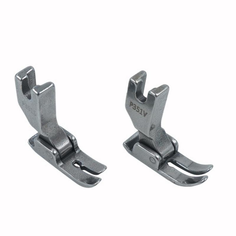 Industrial Flat Car Sewing Machine P351S Thin Fabric Chiffon Presser Foot P351V Thick Material Feet Sewing Machine Accessories