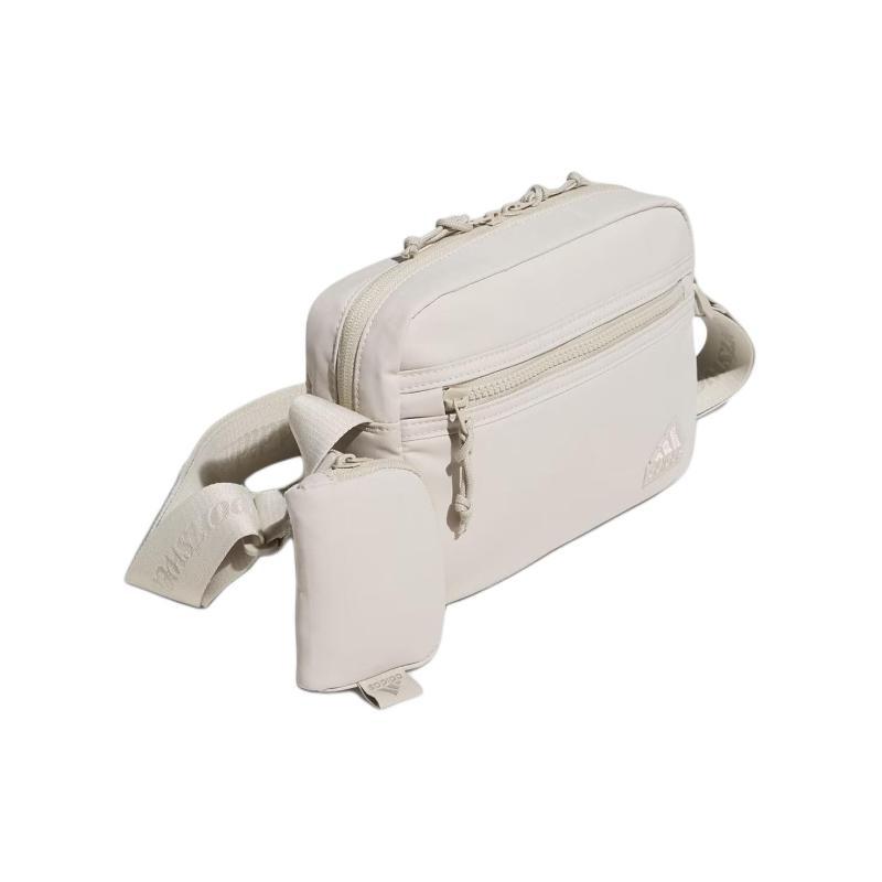 Adidas Recycled Polyester Shoulder Bag, Crossbody Bag Mini Unisex Light Gray Adidas IS9490