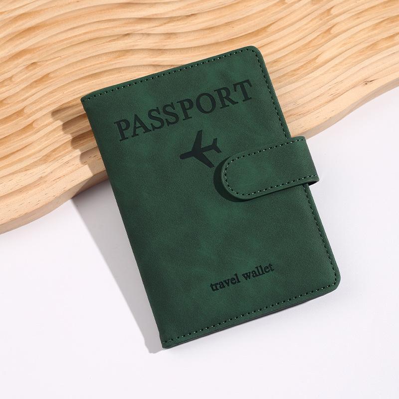 

Держатели документов с магнитной пряжкой Rfid для путешествий, обложки для паспорта, подарок для него зелёный