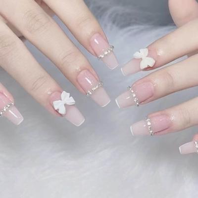 30 ks Dekorace na nehty Odolné proti opotřebení Snadno se odstraňují DIY 3D mašličky Nail Art