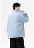 2025 Men's Trendy Color Block Patchwork Jacket - Retro Loose Fit with Lapel for Spring/Autumn