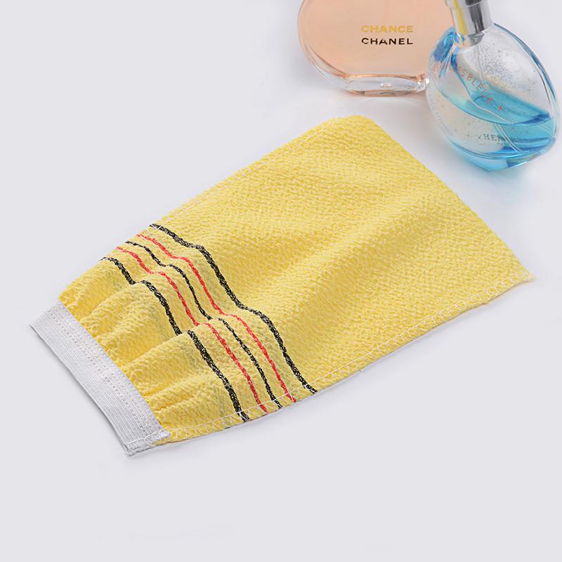 5-delat Exfolierande Badhandduksset - Koreansk/Italiensk Djuprengöring & Borttagning av Döda Hudceller, Mjuk Kroppsskrubb för Dusch/Spa