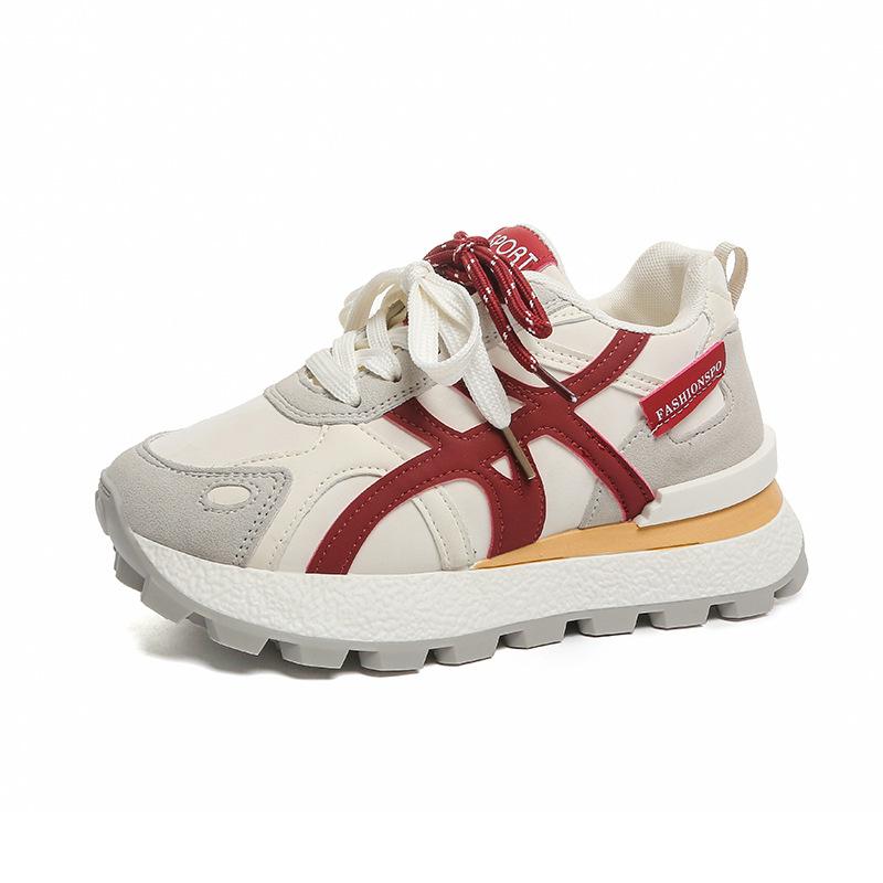 Popular Forrest Gump Shoes Women's Ins2025 Autumn New Muffin Sole Small Women's Shoes Casual Versatile Transport Dad Shoes