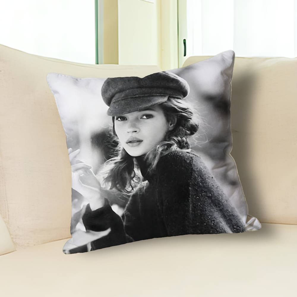 Model K-Kate M-Moss Pillow Cases for Bedroom Living Room Sofa Home Decor Polyester Cushion Cover with Zipper