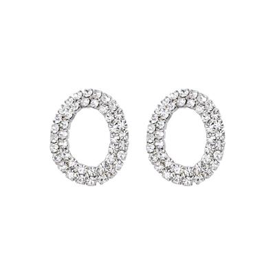 Curved Oval Earrings