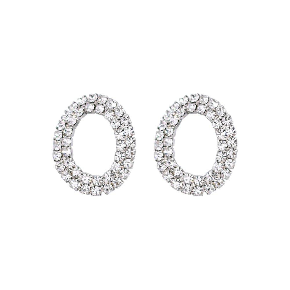 Curved Oval Earrings