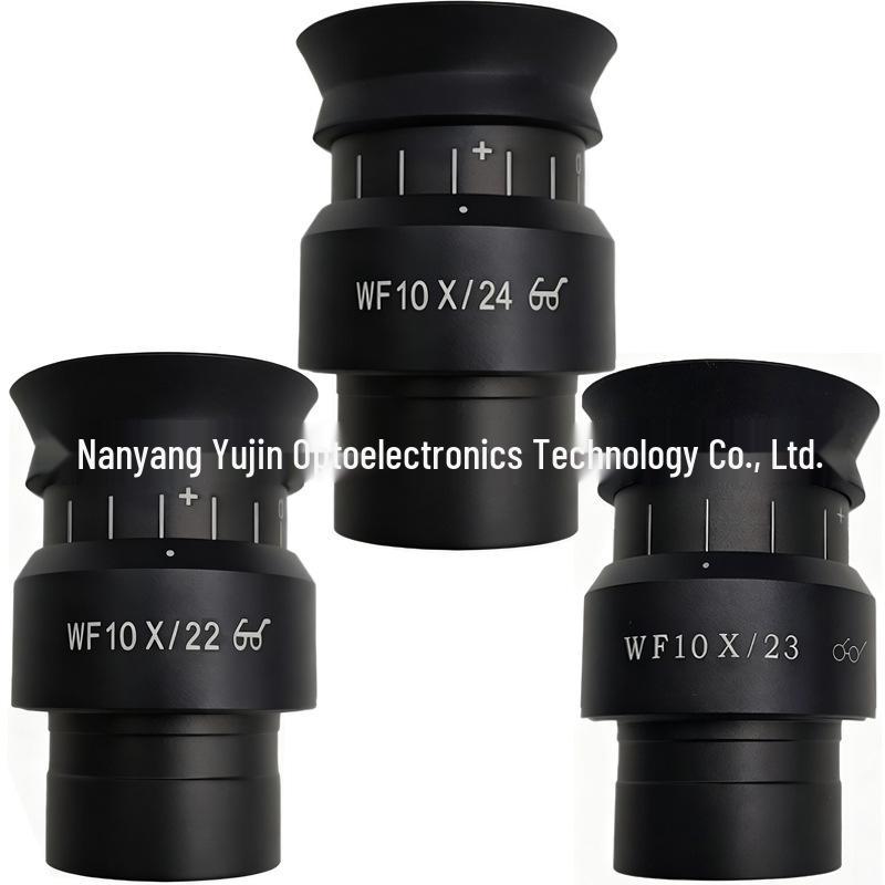 Stereo Microscope with WF10X High Eyepoint, Wide-Angle Eyepiece, 22/23/24mm FOV, 30mm Interface, Adjustable Field of View