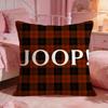 JJoopS Brand Classic Logo Cushion Cover Premium Comfort Reversible Pillow Cove Two In One Design For Any Room  Car Interior