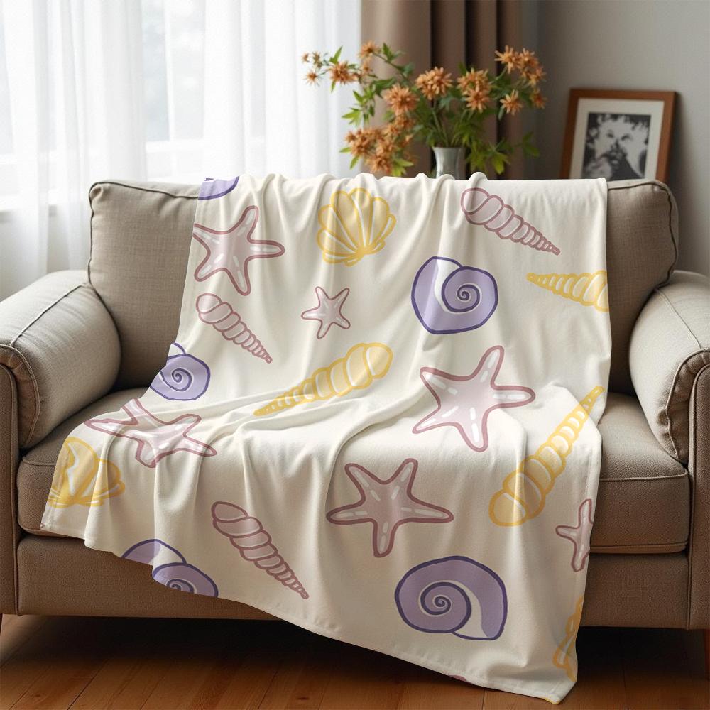 Vanille Muschel Anime Cartoon Flanelldecke Weiche Warme Decke für Schlafzimmer Sofa Auto Kinder Urlaubsgeschenk