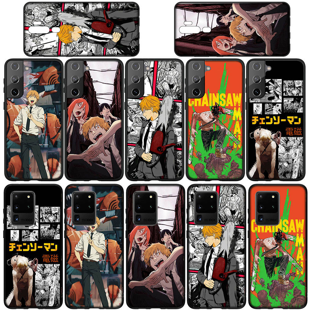 Cover for iPhone 16 15 Xiaomi Redmi Note 14 13 12 11 Pro Max 16e Samsung Galaxy S25 S24 S23 Moto OPPO Huawei Denji Makima Chainsaw Man Gir Phone Case