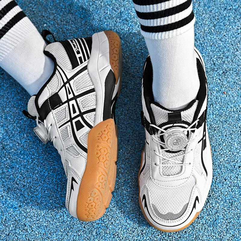2025 chaussures de sport badminton automne enfants boucle rotative garçons tennis de table filles chaussures de tennis sport loisirs