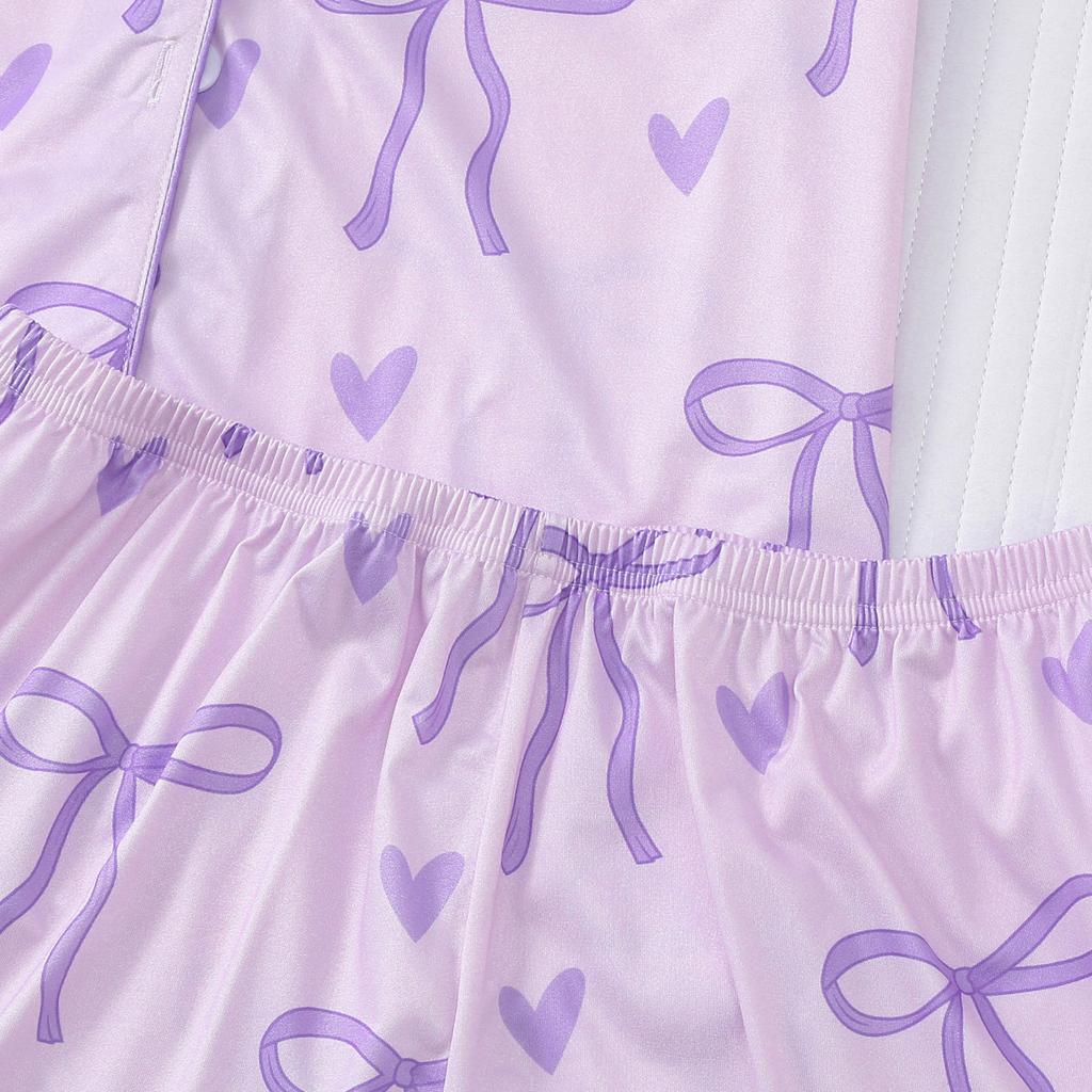 Dětské Domácí Oblečení Pyžamový Set Top s Krátkým Rukávem Šortky Dvoudílný Set Svrchní Oblečení Hrací Kardigan Oblečení