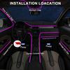 Car LED Strip Lights 5-in-1 Multicolor APP Controlled Car Interior RGB Ambient Light