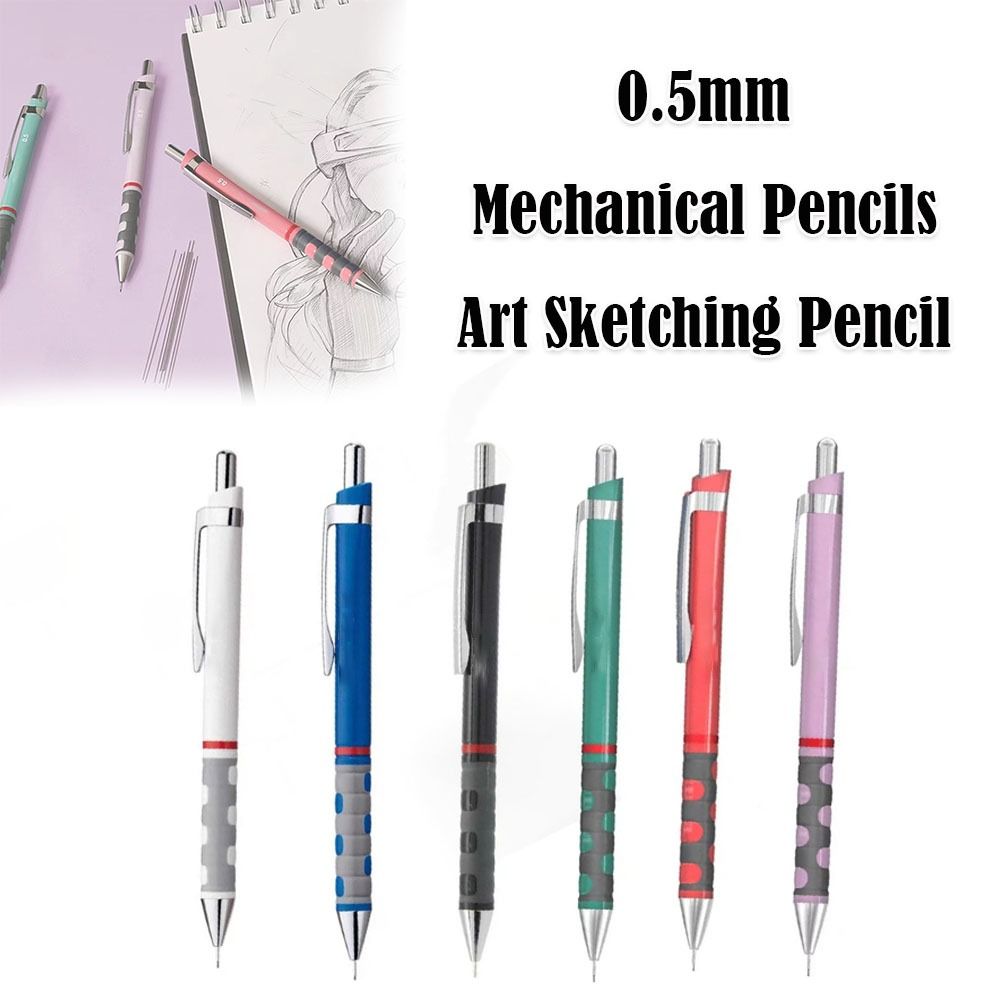 0.5mm Automatic Pencils Press Drawing Pencil Lightweight Art Sketching Pencil School Supplies