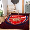 Arsenal Customizable Name Floor Mat Perfect for Living Rooms Hallway Playrooms Balcony Antislip Carpet Anime Office Decor