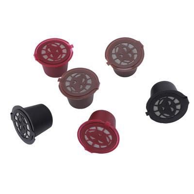 6pcs Reusable Capsules Cups Household Coffee Capsules Filter Refillable Capsules Pods for Coffee Making