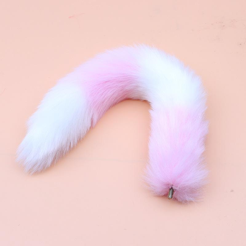 Removable Fox Tail Metal Anal Plug for Role-Playing and Alternative Erotic Play