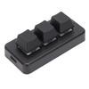 3-Tasten-Tastatur 3 Modi Kabelgebunden 2,4G Anpassbare Mechanische Gaming-Tastatur 230mAh für PC-Computer