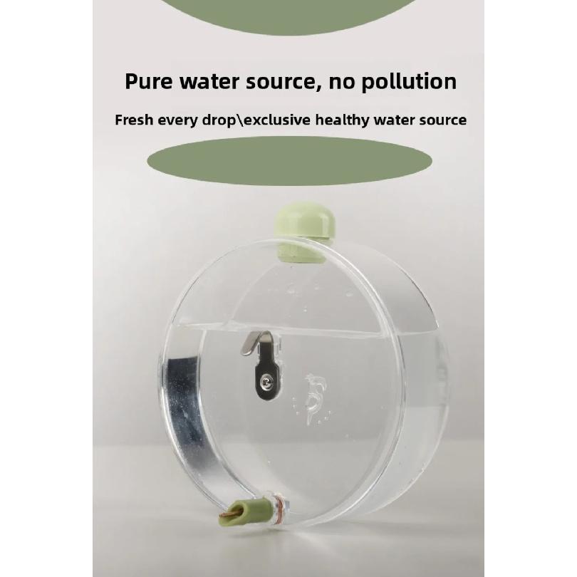 New 350ml Birds Water Feeder Hangable Large Capacity Parrot Waterer Transparent Leak-proof Small Pet Water Bottle for Bird Cage