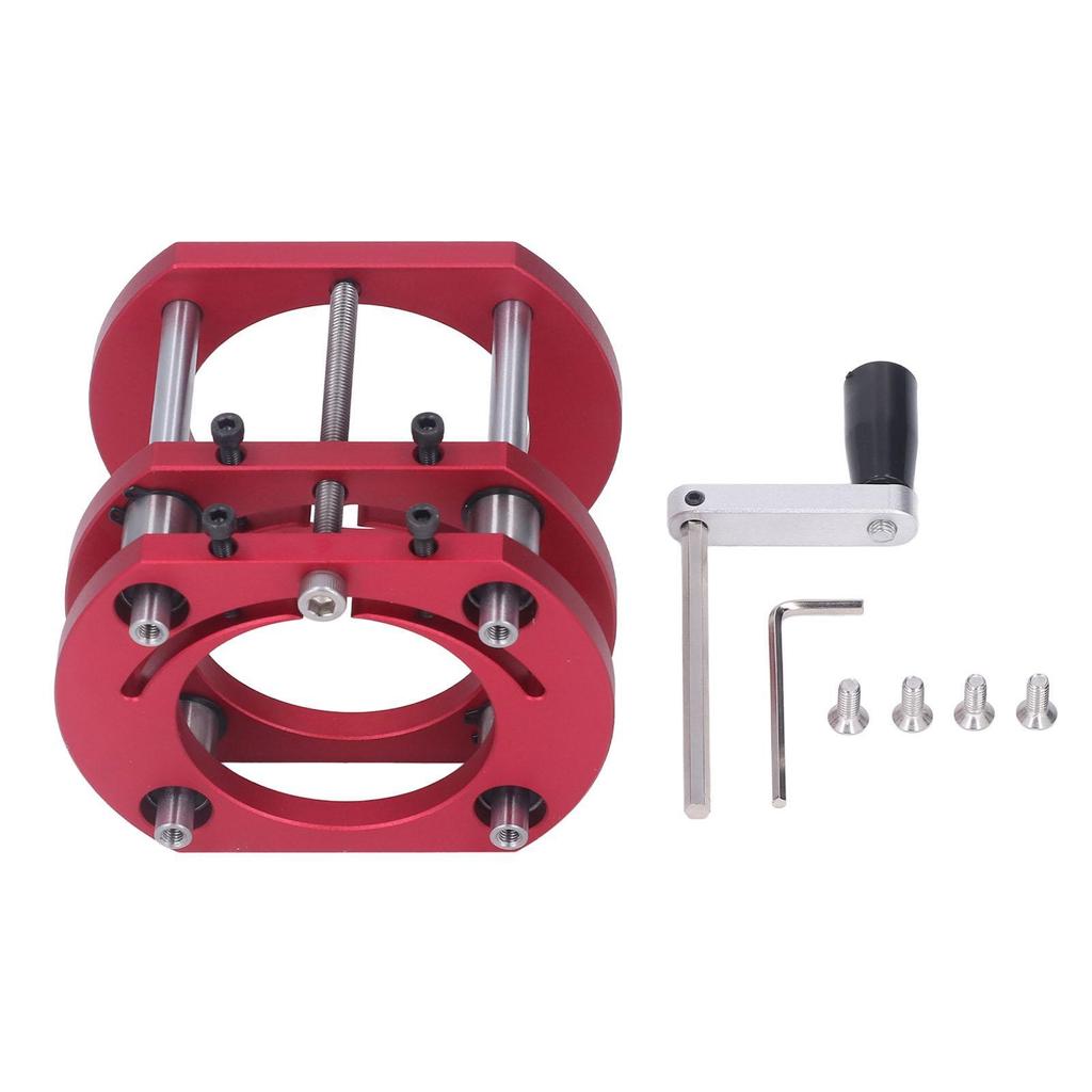 Router Lift Base Aluminum Alloy Stainless Steel 4 Jaw Clamping Router Table Lifting System Base
