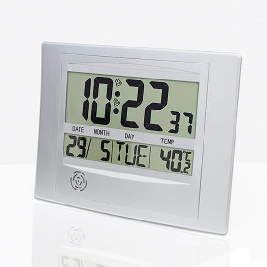 2 in 1 Ev Mini Elektrikli Büyük LCD Ekran Saat Termometre Ölçme Aracı