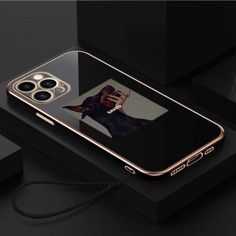 

Роскошный чехол для телефона из ТПУ с ремешком для iPhone 6 6s 7 8 Plus SE XR XS 11 12 13 14 15 Pro Max, мягкие чехлы A14, милый чехол для добермана-пинчера
