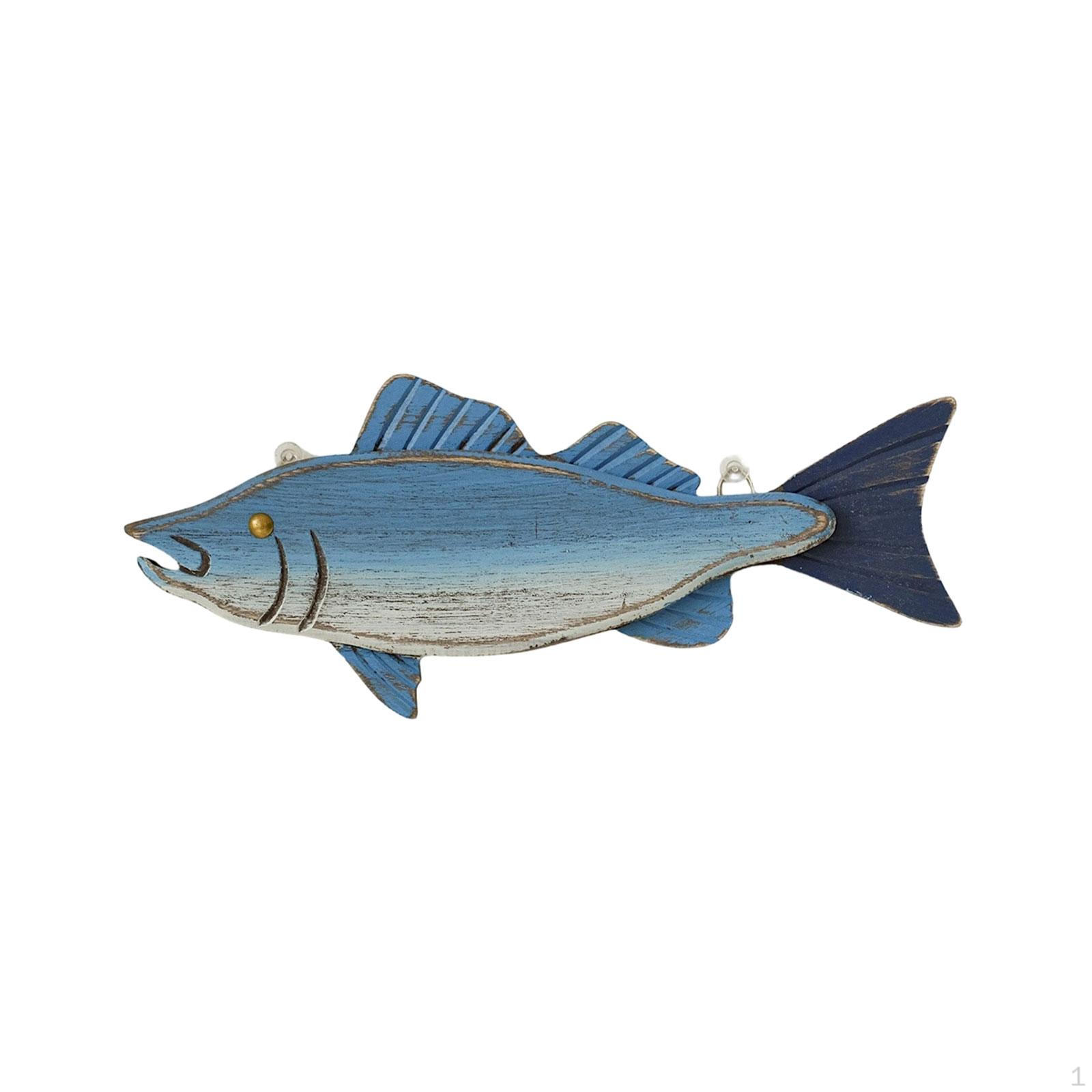

Fish Wall Art Sculpture, Wooden Ornament, Decorative Sign Made of Reinforced Wood, Conveys Style E
