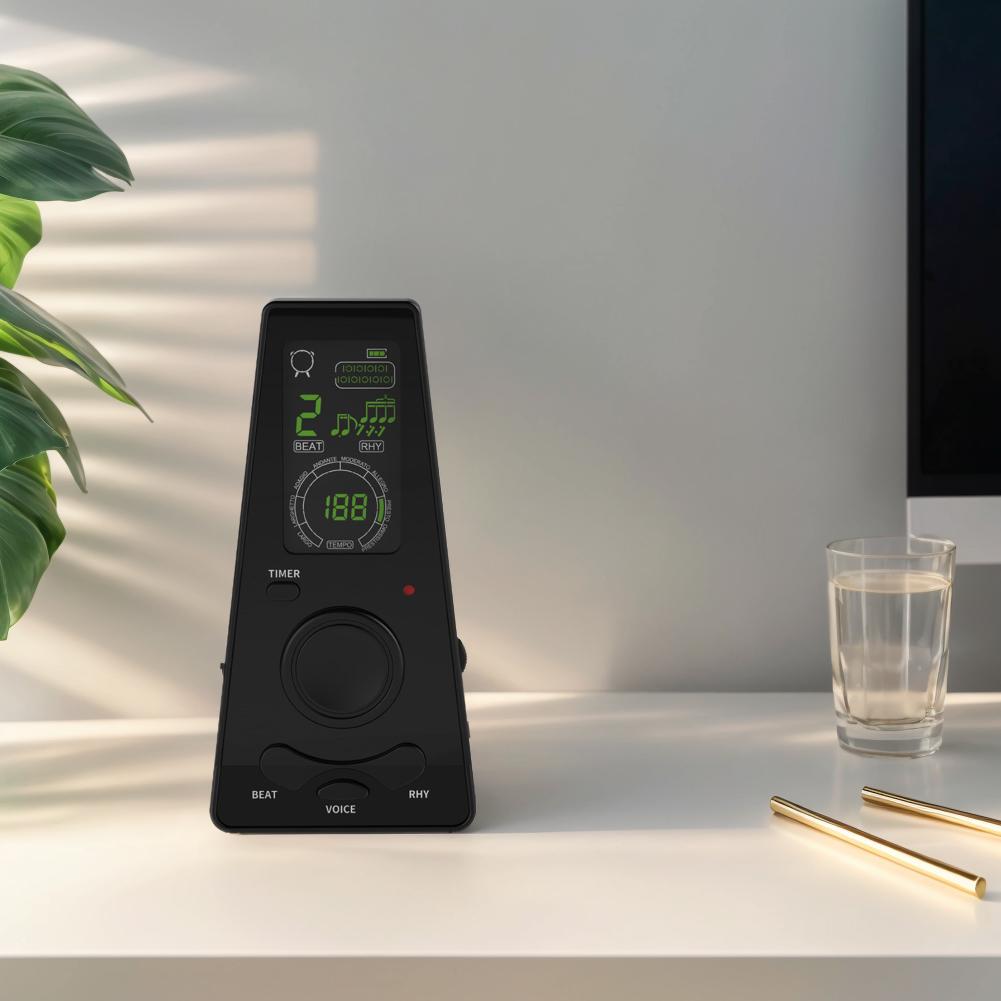 Digital Metronome Volume & Beat Speed Adjustable Electronic Metronome for Piano Guitar Drum and All Musical Instruments