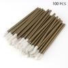 50Pcs Disposable Crystal Eyelash Brush Lashes Micro Lip Brushes  Supplies  Applicator Cleaner Beauty Eyelash Extension Tools