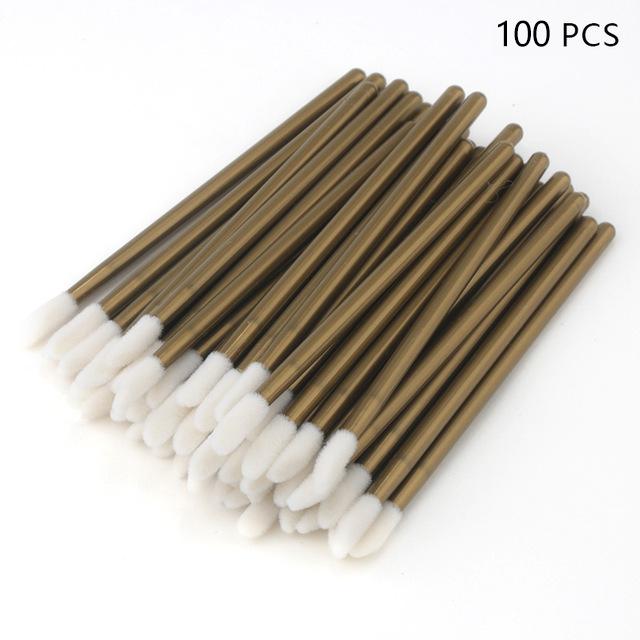 50Pcs Disposable Crystal Eyelash Brush Lashes Micro Lip Brushes Supplies Applicator Cleaner Beauty Eyelash Extension Tools