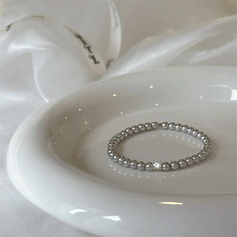 Zircon pearl bracelet French simple and elegant temperament bracelet fashion light luxury retro high-end jewelry wholesale women