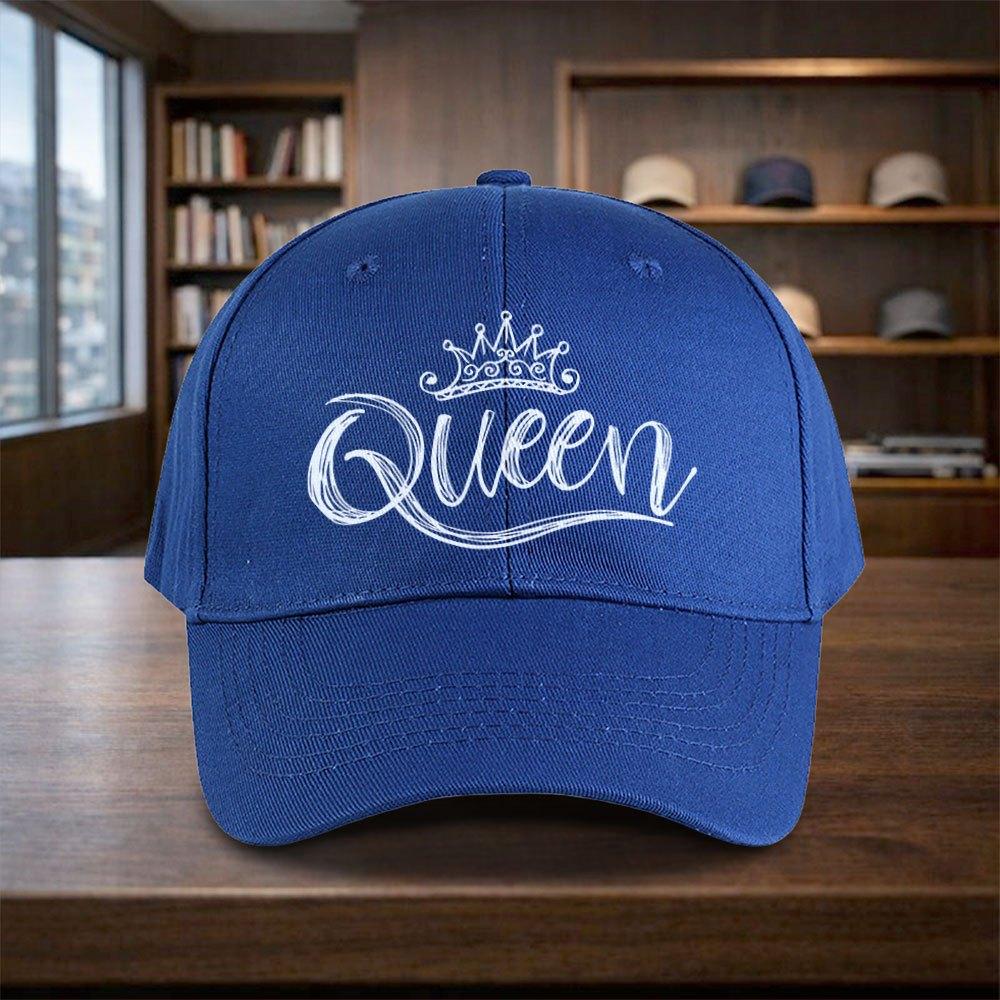 Queen Printed Adjustable Baseball Cap for Vacation Travel Streetwear Duckbill Hat
