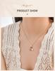 Delicate Red Cherry Pave Zirconia Pendant Necklace for Women, Fruit Summer  Jewelry