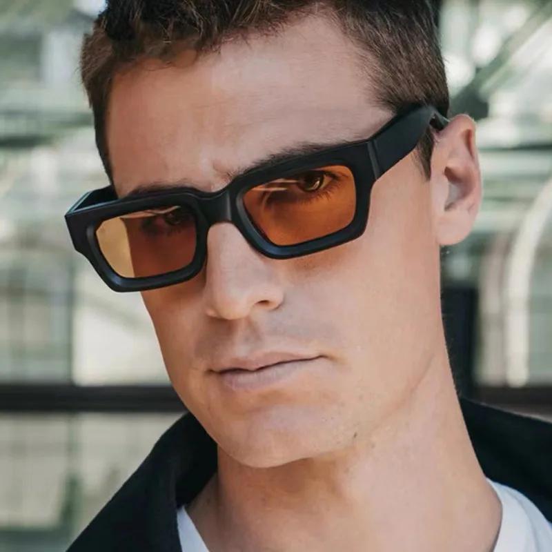 Vintage Square Sunglasses New Women's Fashion Oversized Sunglasses Men Shades Black Sunshade Sun Glasses UV400 Eyewear