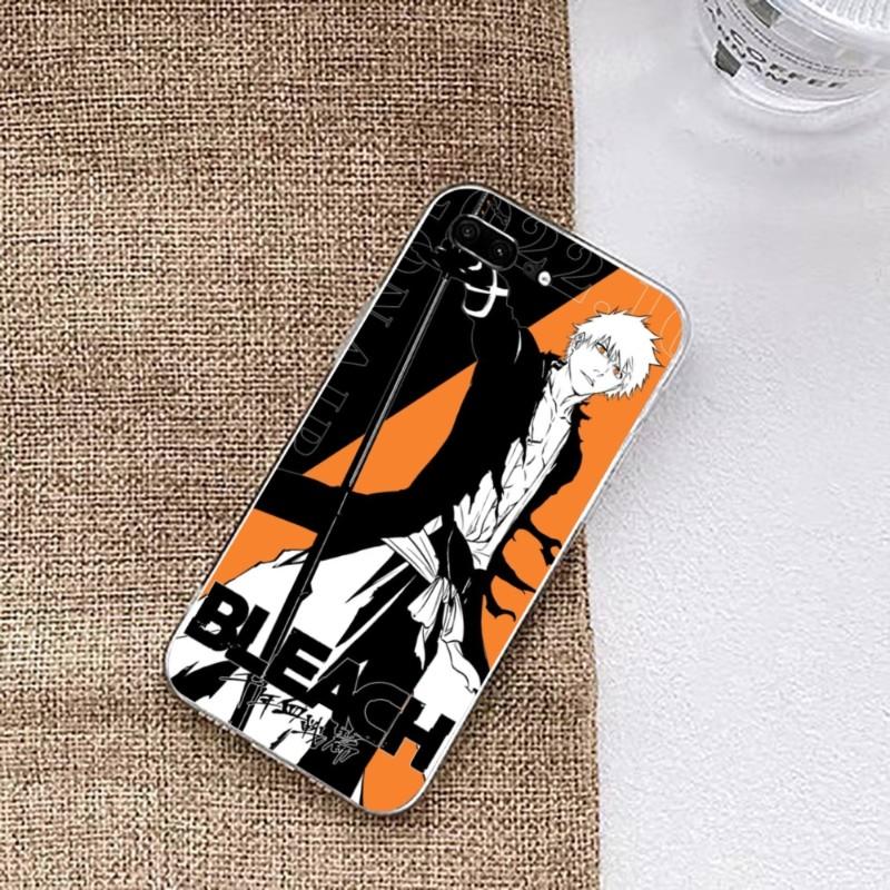 Bleach Ichigo Kurosak Phone Case For Huawei P50 P40 P30 Pro Mate 40 30 Pro Nova 8 8i Y7P Honor Transparent Phone Cover