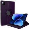 Case for Xiaomi Pad 8 / 8 Pro / 9, 360° Rotating Case Multi-Angle Shockproof Leather Effect Purple