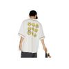 Li Ning X Og_Slick Collaboration Letter Smiley Print Casual Short Sleeve Shirt Unisex Shirts Off-White AFDT611-1