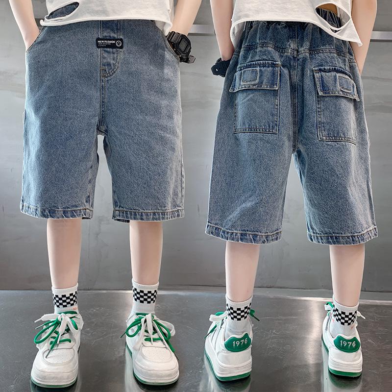 Pantaloncini di jeans estivi a lunghezza media per ragazzi 2026 - Alla moda, Leggeri per bambini più grandi