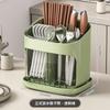Kitchen Chopstick Cartridge Household Drain Transparent Rack Storage Box for Knives, Forks and Spoons Chopsticks Cage Basket Bucket Wall Hanging