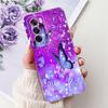 For Cover Oppo Reno12 Pro CPH2629 / Reno 12 5G CPH2625 Phone Case Colorful Flower Butterfly Lxuru Women Fashion Soft Siliocne