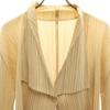 PLEATS PLEASE Made In Japan Long Sleeve Pleated Jacket 3 Beige Women Used