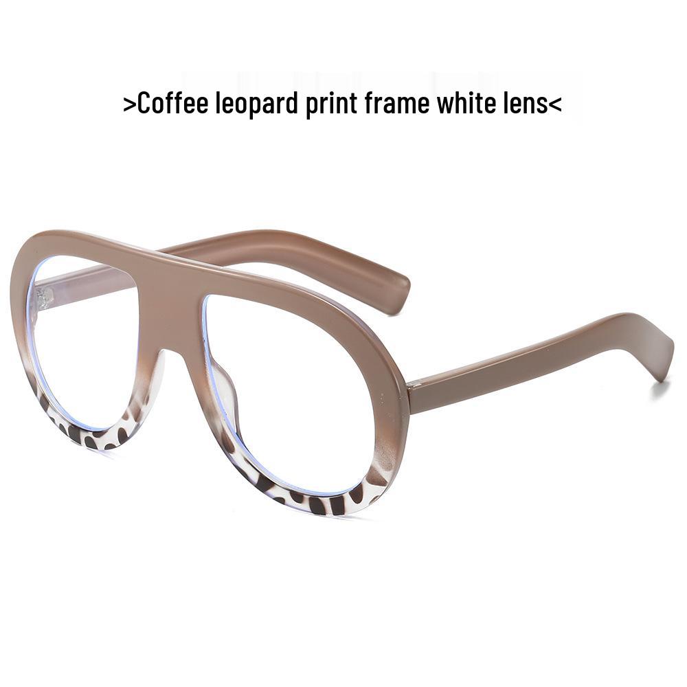 New Women's Large Frame European American Sunglasses - Trendy Goggle Style Fashion with High-End Feel