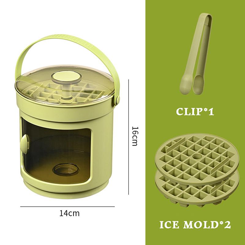 

Press Ice Cube Mold With Lid 72 Grid Diy Food Grade Ice Cube Mold Large Capacity Storage Refrigerator Household Kitchen Tools