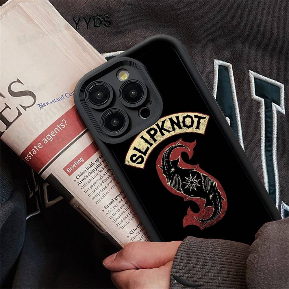 

S-Slipknot Rock Phone Case For IPhone 17 16 15 14 13 12 11 Pro Max 16E Plus INS Soft Cover iPhone 15