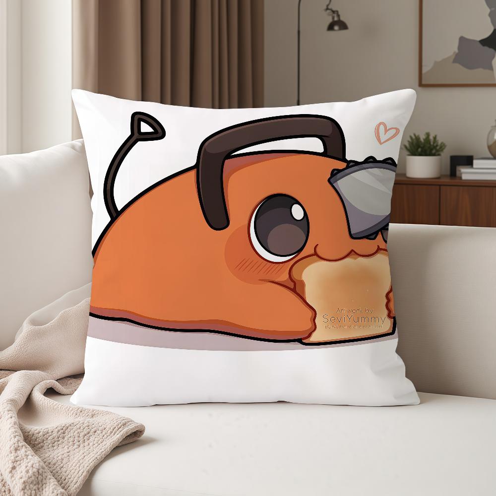 Anime CCHAINSAW MMAN Pochita Pillow Case Suitable For Bedrooms Living Rooms Cars Home Decoration