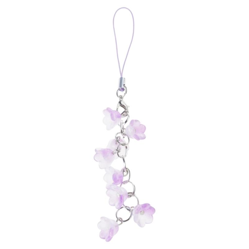 Flower Phone Charm Phone Pendant Stylish Accessory Lilys of the Valley Phone Chain Perfect Gift for Women and Girls